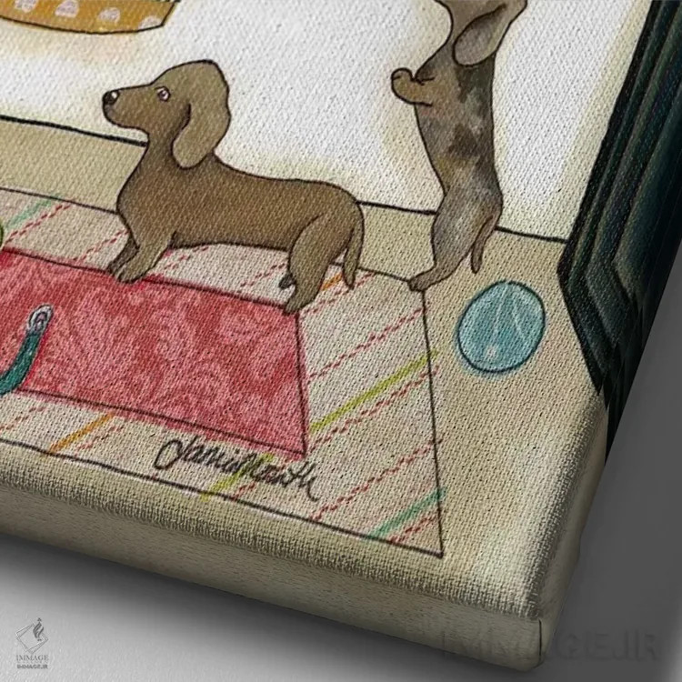 تابلو دکوراتیو وینرهایت را بشوی اثر جیمی موراث - نمای نزدیک بافت بوم