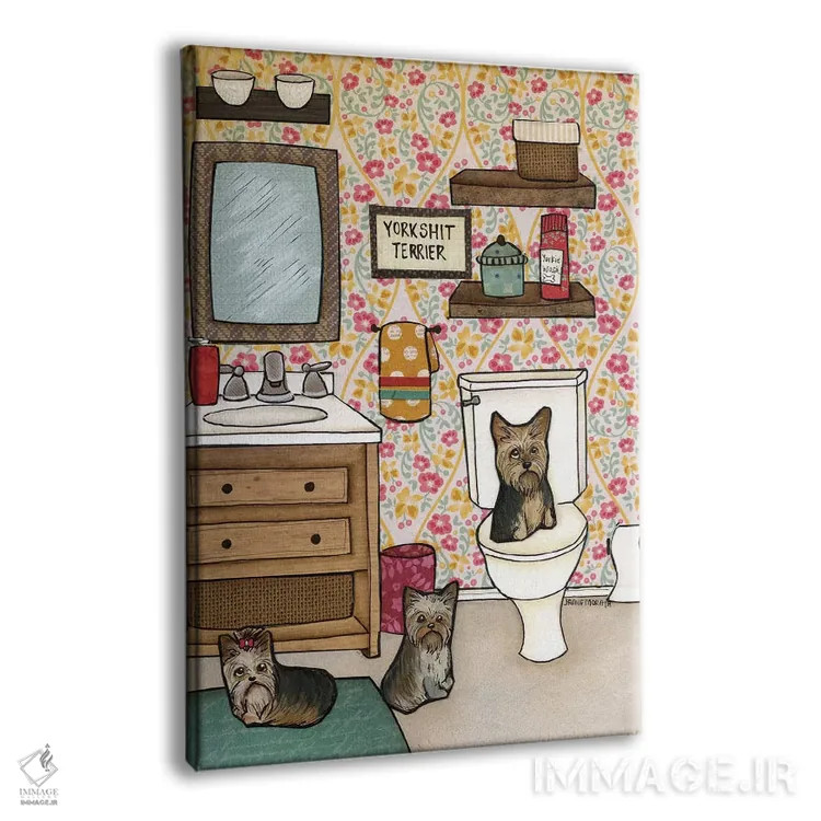 تابلو دکوراتیو یورکشایر تریر اثر جیمی موراث - نمای پرسپکتیو محصول