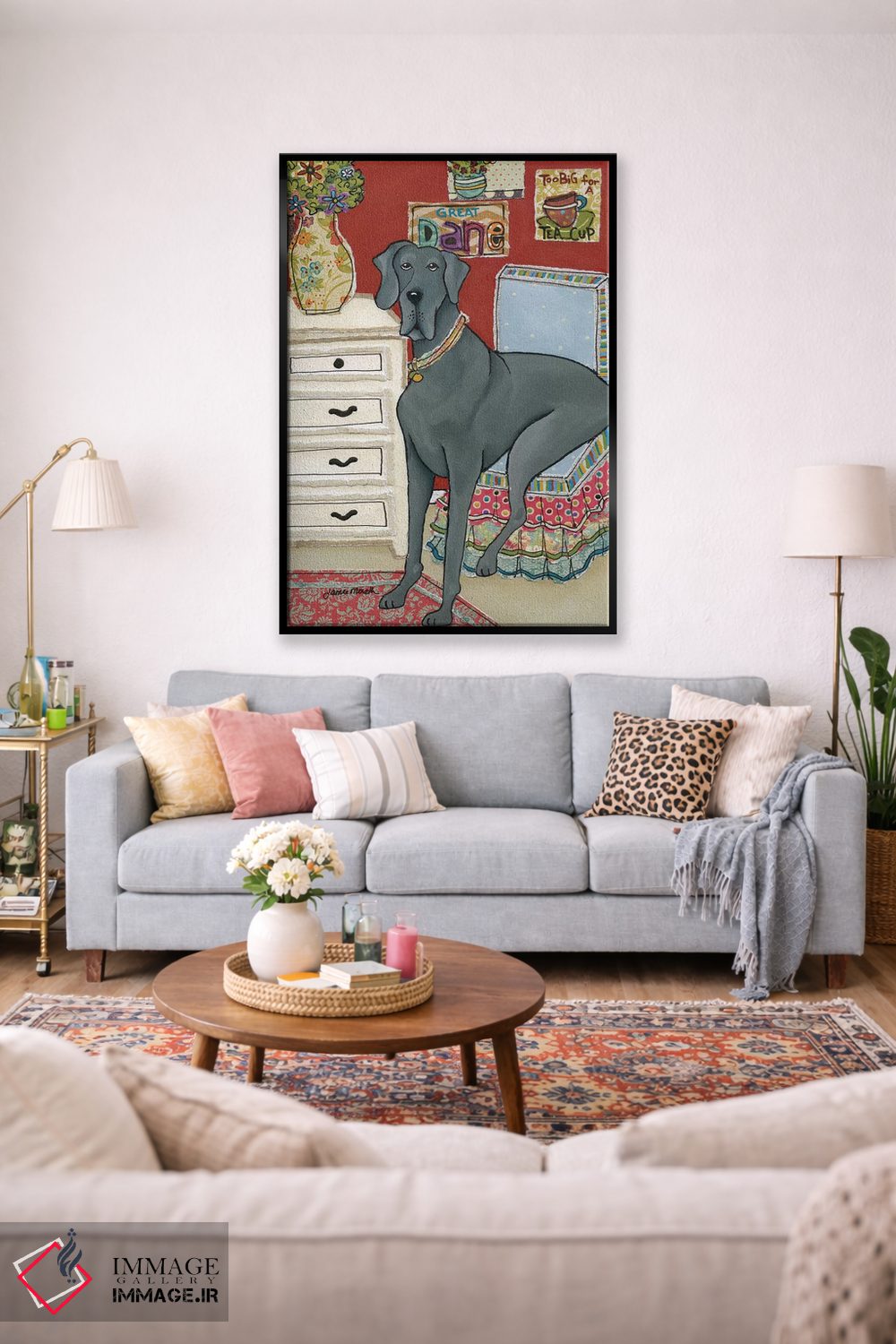 تابلو دکوراتیو بزرگ تر از یک فنجان چای اثر جیمی موراث - D1B