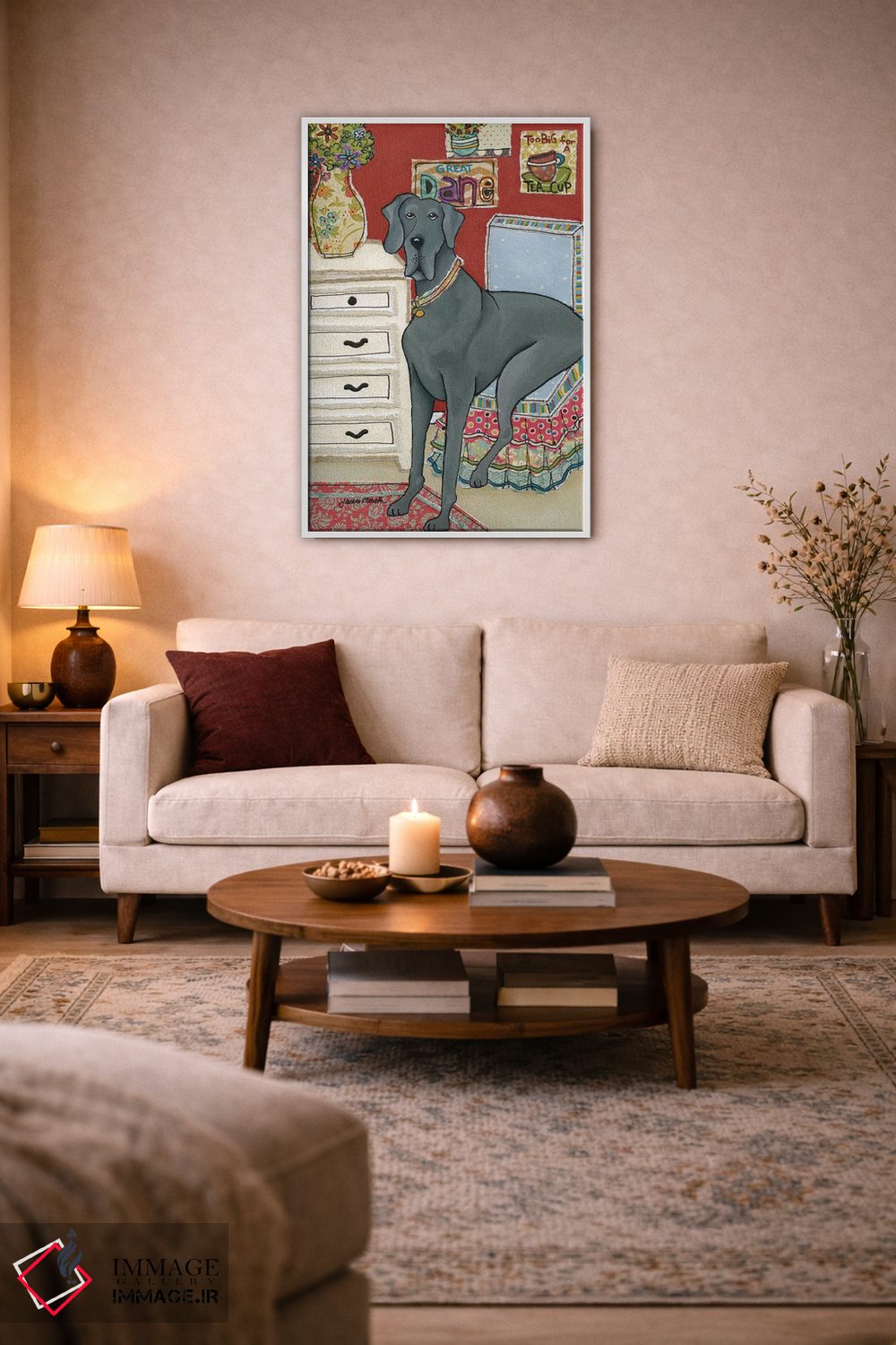 تابلو دکوراتیو بزرگ تر از یک فنجان چای اثر جیمی موراث - D3W