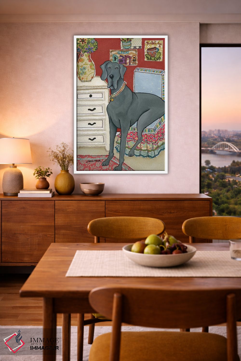 تابلو دکوراتیو بزرگ تر از یک فنجان چای اثر جیمی موراث - D6W