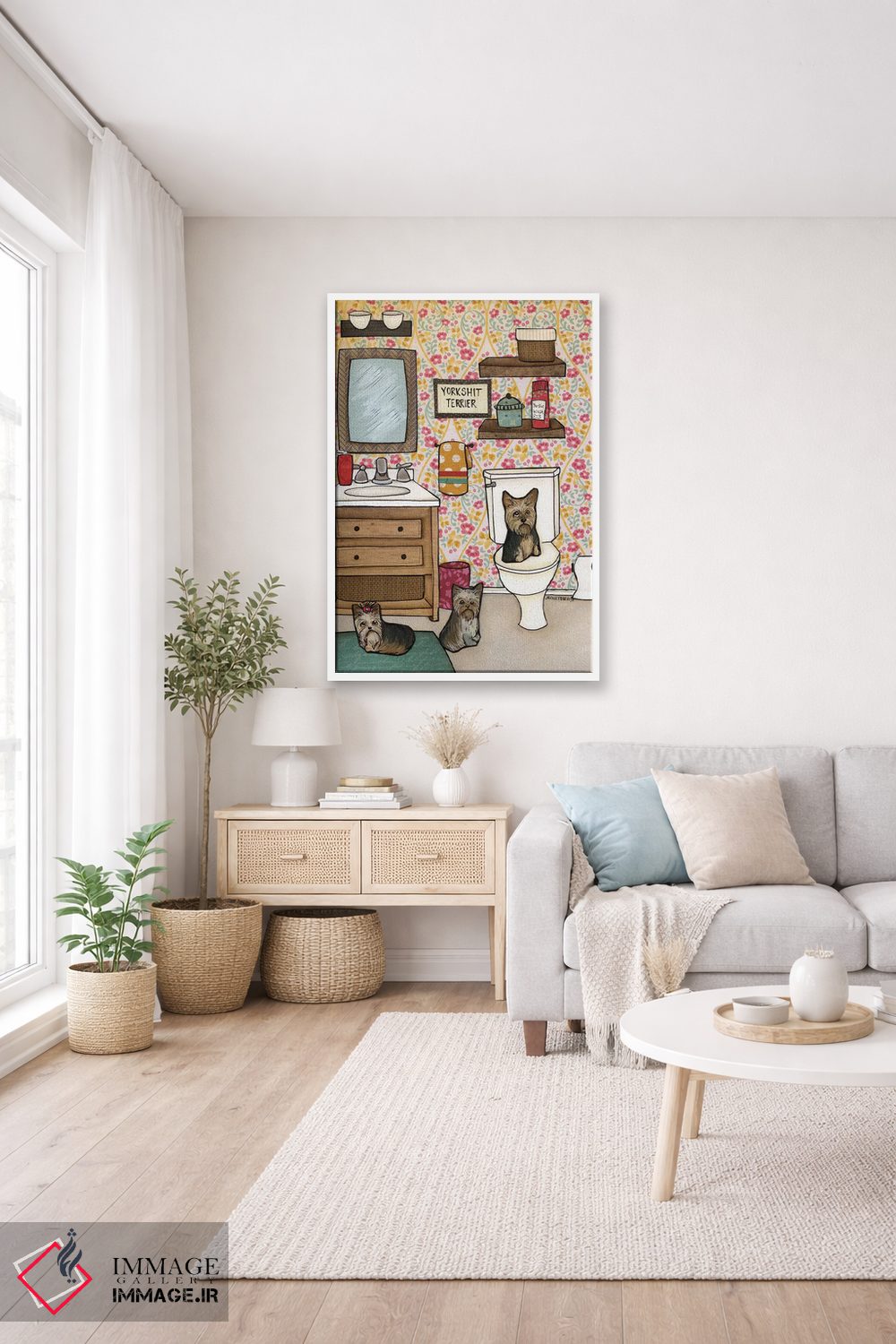 تابلو دکوراتیو یورکشایر تریر اثر جیمی موراث - D3W