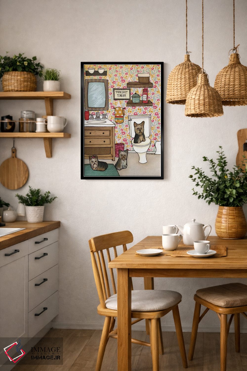 تابلو دکوراتیو یورکشایر تریر اثر جیمی موراث - D6B