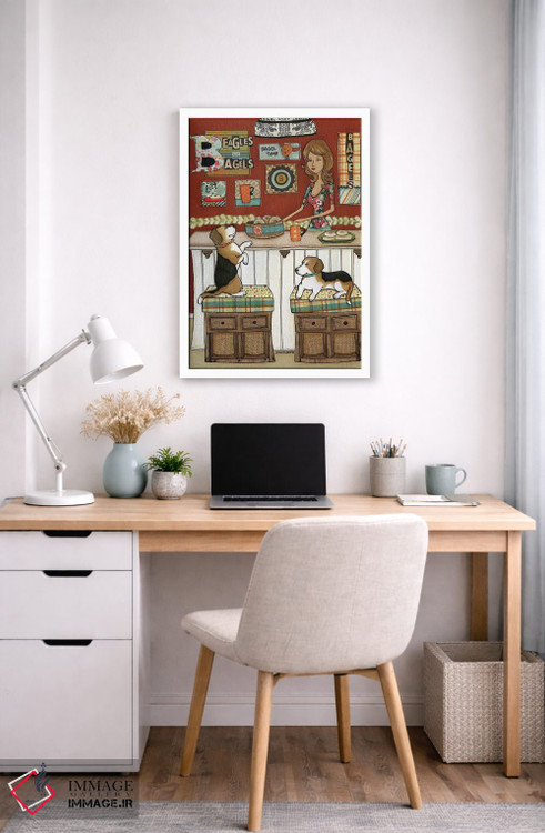 تابلو دکوراتیو بیگل ها و بیگل ها اثر جیمی موراث - D6W