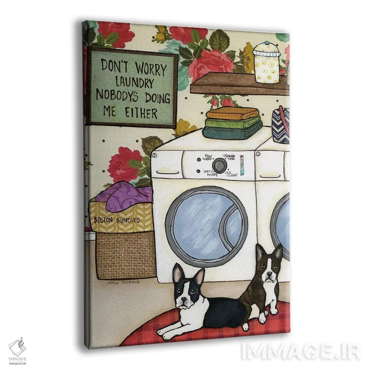 تابلو دکوراتیو بقچه های بوستون اثر جیمی موراث - نمای پرسپکتیو محصول