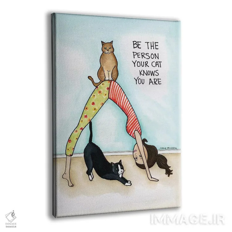 تابلو دکوراتیو گربه ات می داند اثر جیمی موراث - نمای پرسپکتیو محصول