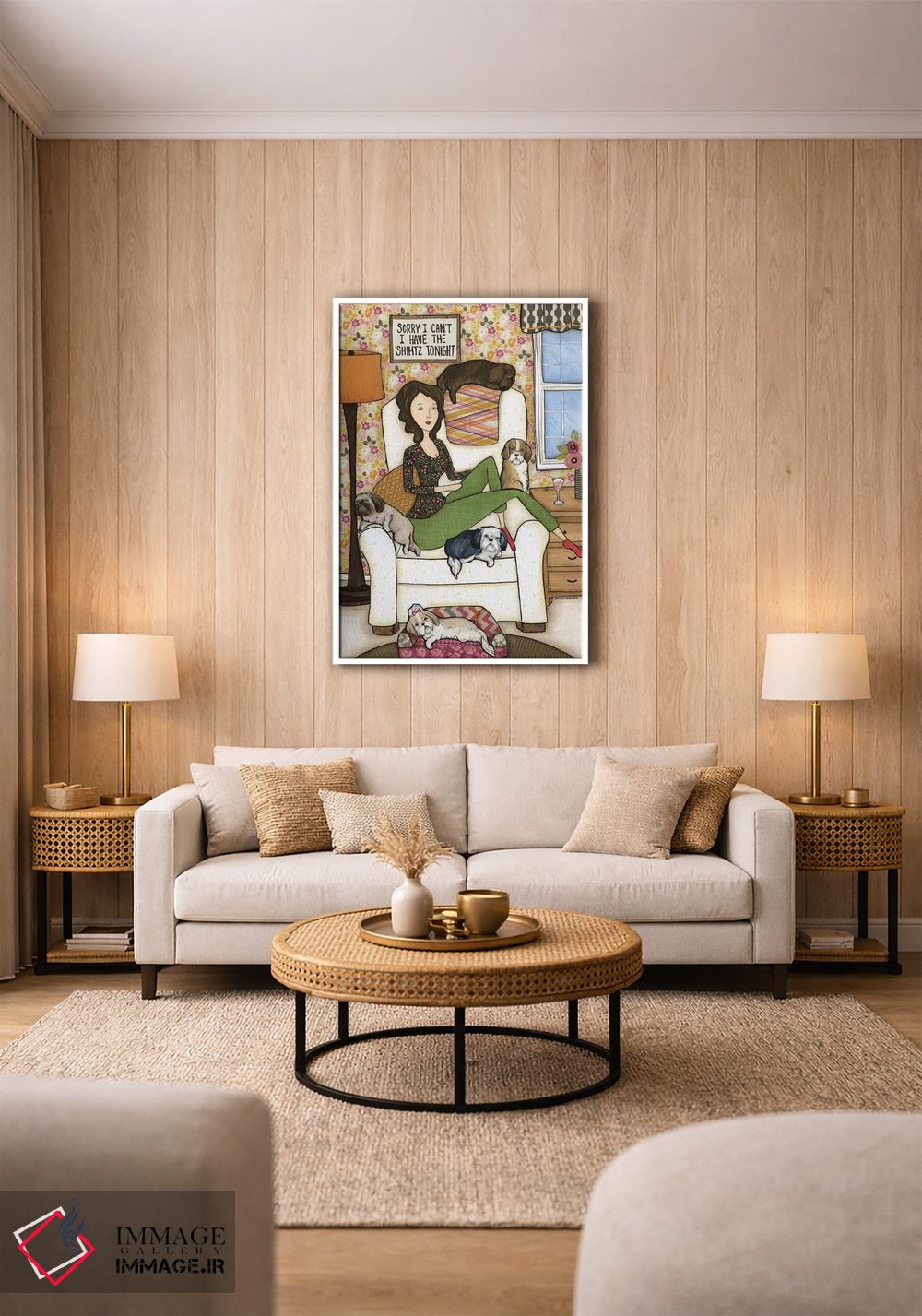 تابلو دکوراتیو شیهتز اثر جیمی موراث - D1W