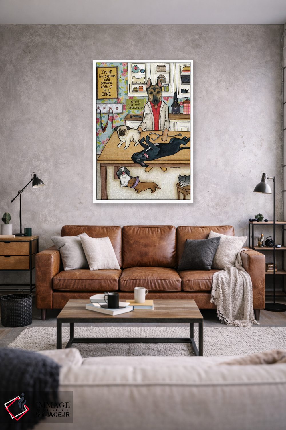 تابلو دکوراتیو داگتور اثر جیمی موراث - D1W