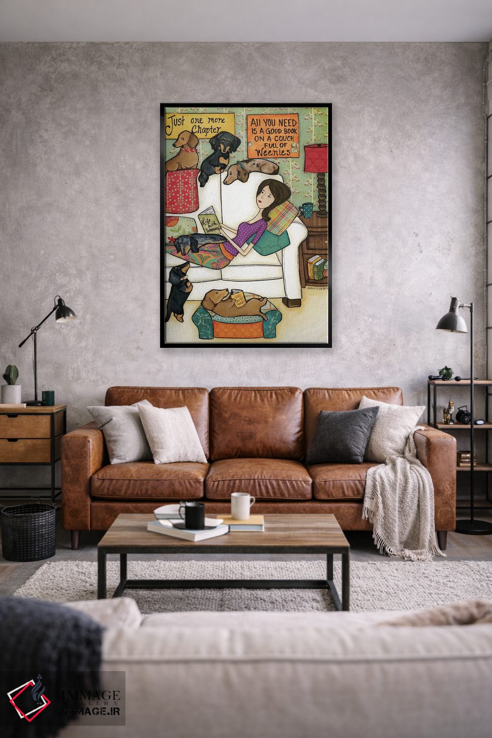 تابلو دکوراتیو کتاب ها و وینی ها اثر جیمی موراث - D1B