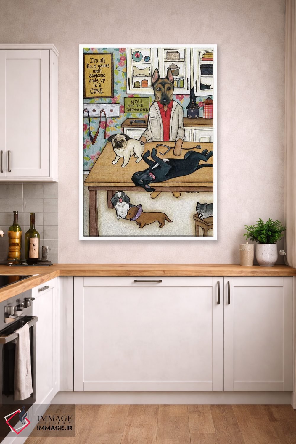 تابلو دکوراتیو داگتور اثر جیمی موراث - D4W