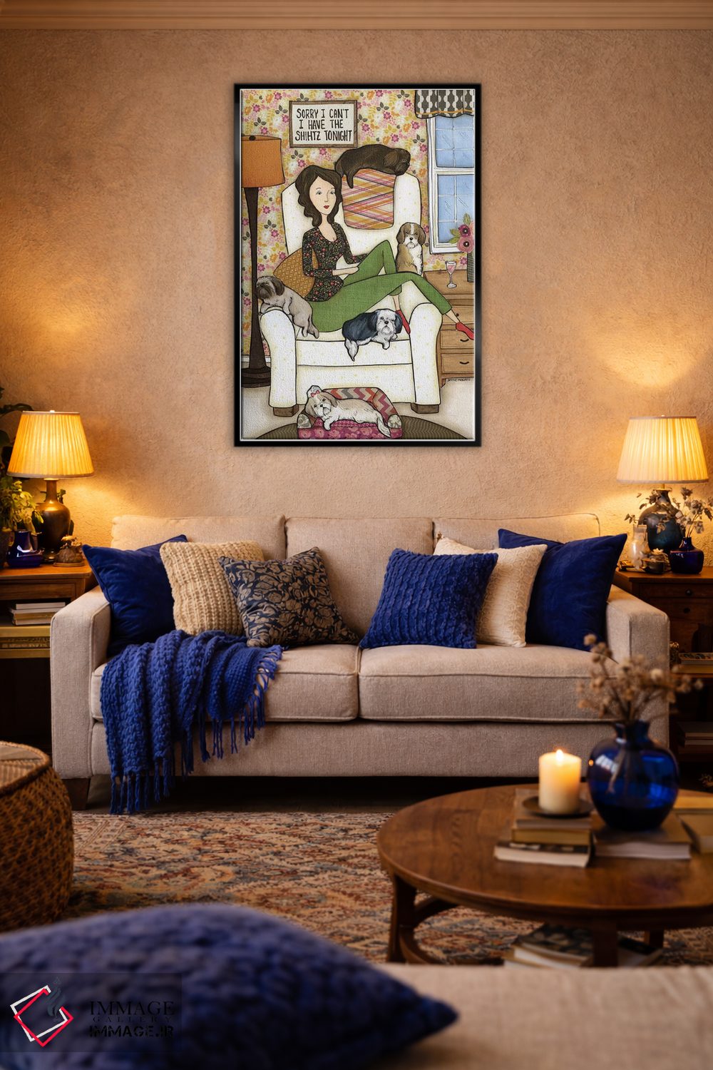 تابلو دکوراتیو شیهتز اثر جیمی موراث - D5B