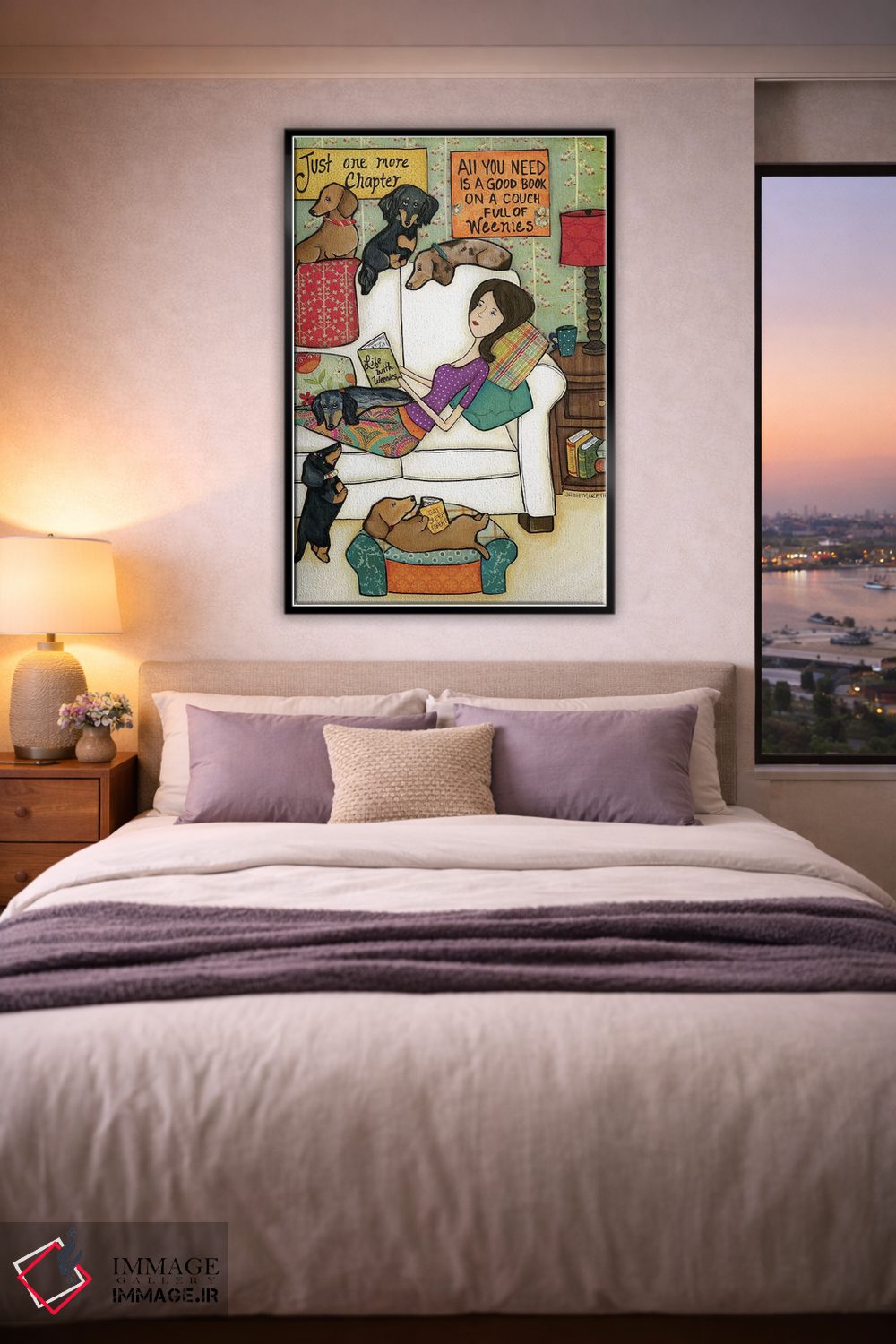 تابلو دکوراتیو کتاب ها و وینی ها اثر جیمی موراث - D3B