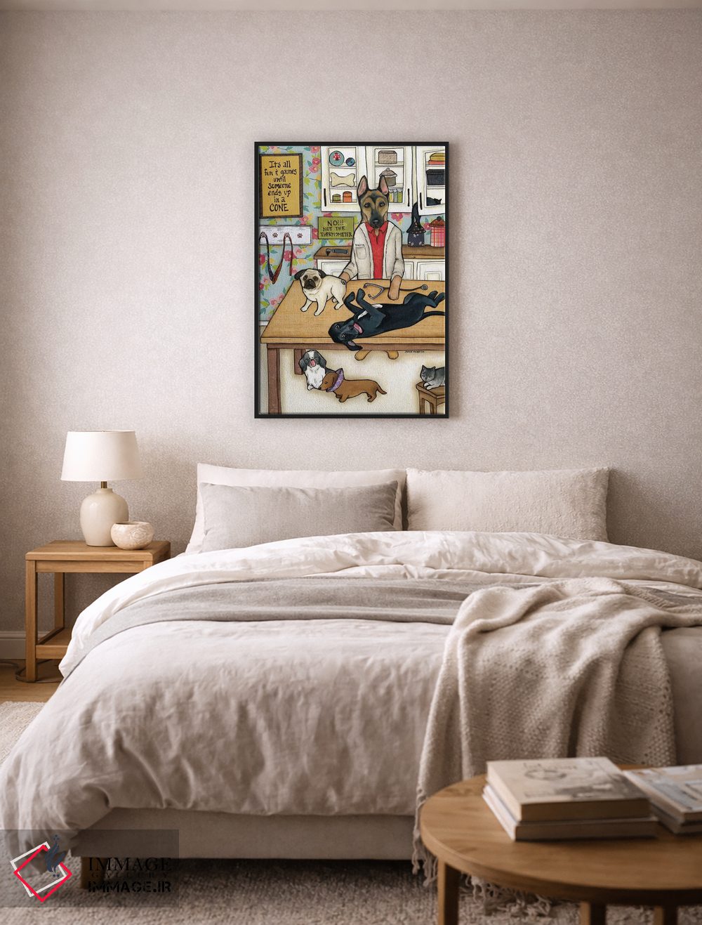 تابلو دکوراتیو داگتور اثر جیمی موراث - D6B