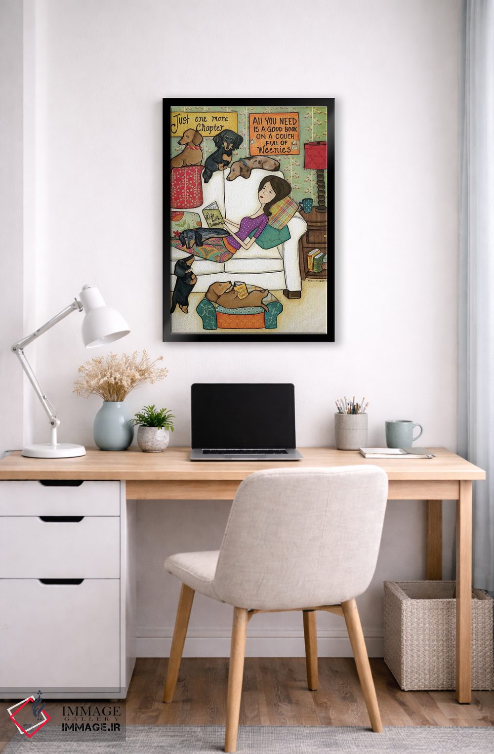 تابلو دکوراتیو کتاب ها و وینی ها اثر جیمی موراث - D5B