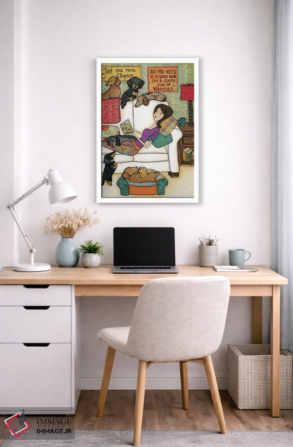 تابلو دکوراتیو کتاب ها و وینی ها اثر جیمی موراث - D4W