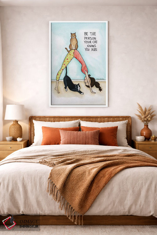 تابلو دکوراتیو گربه ات می داند اثر جیمی موراث - D2W
