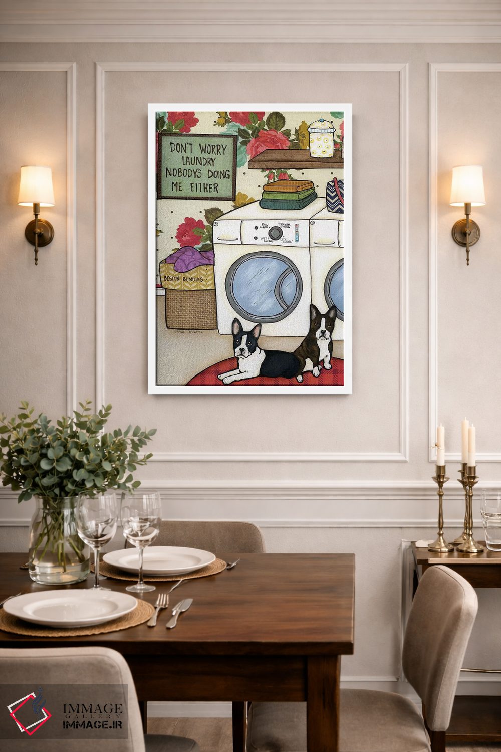 تابلو دکوراتیو بقچه های بوستون اثر جیمی موراث - D1W