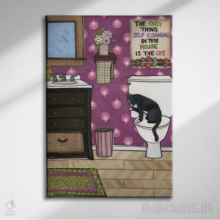 تابلو دکوراتیو خودتمیزشونده اثر جیمی موراث - نمای روبهرو روی دیوار