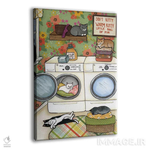 تابلو دکوراتیو توپ کوچکی از پشم و مو اثر جیمی موراث - نمای پرسپکتیو محصول