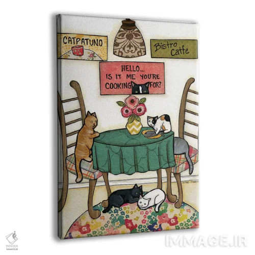 تابلو دکوراتیو کت پاتونو اثر جیمی موراث - نمای پرسپکتیو محصول
