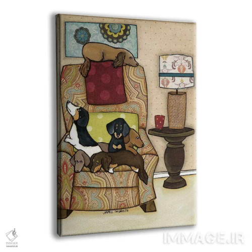 تابلو دکوراتیو صندلی پر از وینی ها اثر جیمی موراث - نمای پرسپکتیو محصول