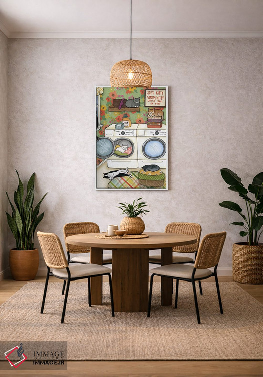 تابلو دکوراتیو توپ کوچکی از پشم و مو اثر جیمی موراث - D2W