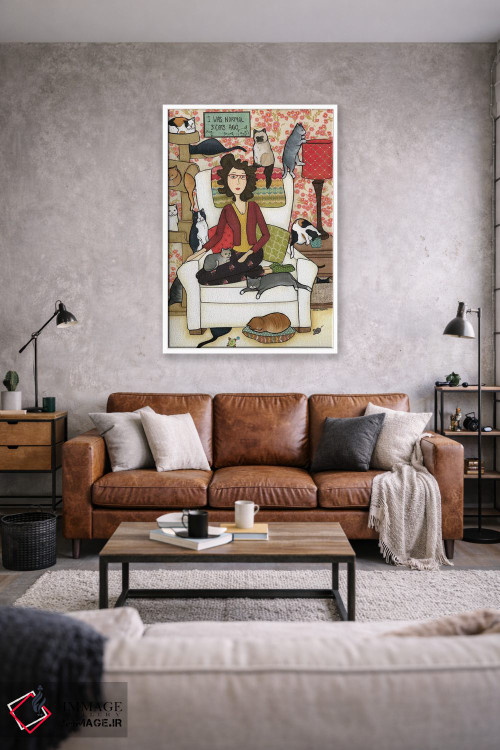 تابلو دکوراتیو سه گربه پیش از این اثر جیمی موراث - D1W