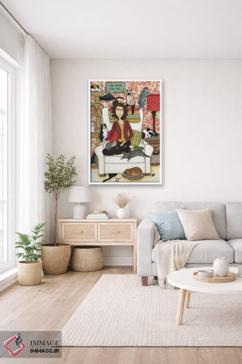 تابلو دکوراتیو سه گربه پیش از این اثر جیمی موراث - D3W