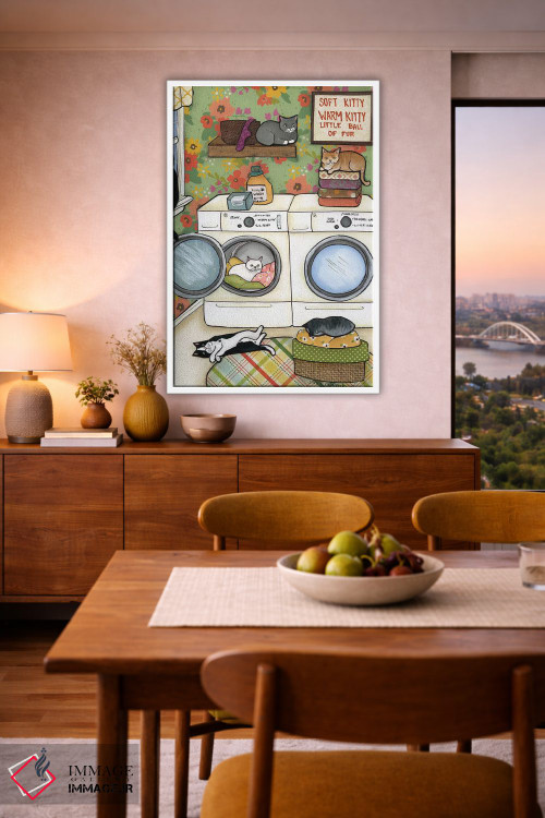 تابلو دکوراتیو توپ کوچکی از پشم و مو اثر جیمی موراث - D6W