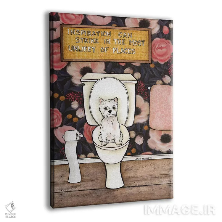 تابلو دکوراتیو الهام ممکن است ناگهانی بیاید اثر جیمی موراث - نمای پرسپکتیو محصول