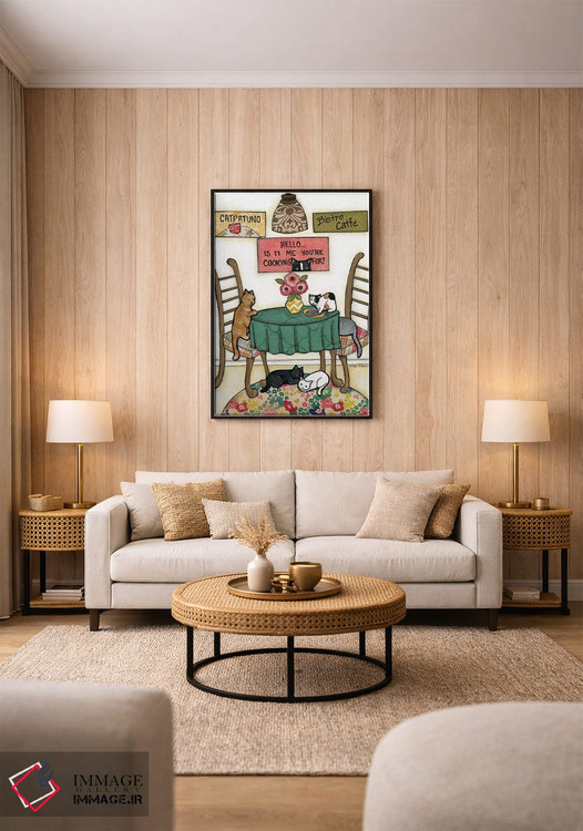 تابلو دکوراتیو کت پاتونو اثر جیمی موراث - D1B