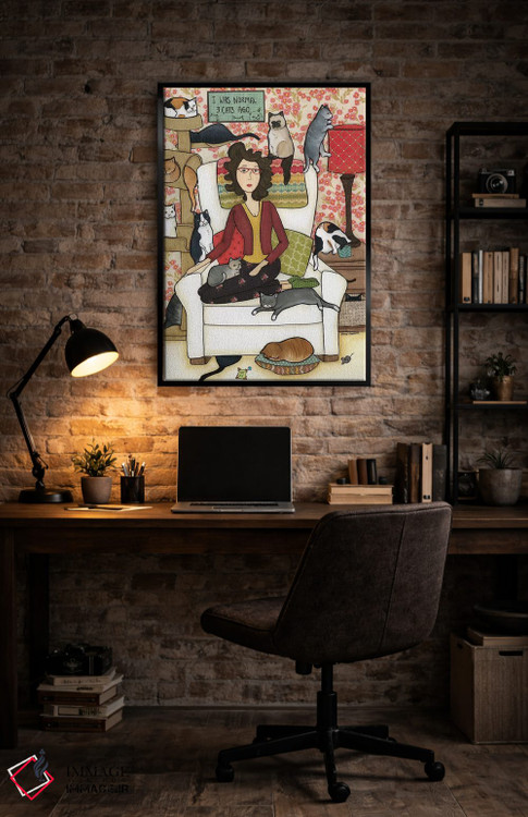 تابلو دکوراتیو سه گربه پیش از این اثر جیمی موراث - D6B