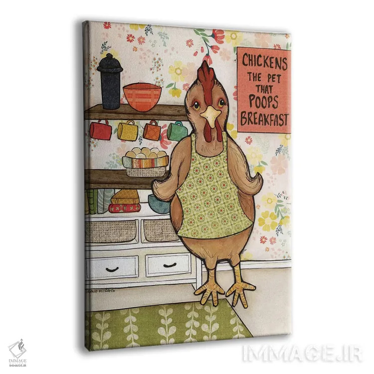 تابلو دکوراتیو فضله مرغ اثر جیمی موراث - نمای پرسپکتیو محصول