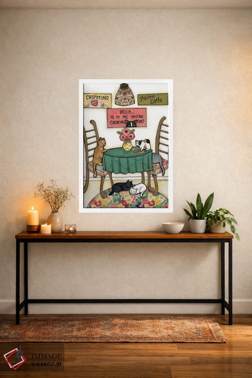 تابلو دکوراتیو کت پاتونو اثر جیمی موراث - D3W