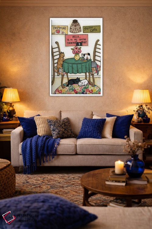 تابلو دکوراتیو کت پاتونو اثر جیمی موراث - D2W