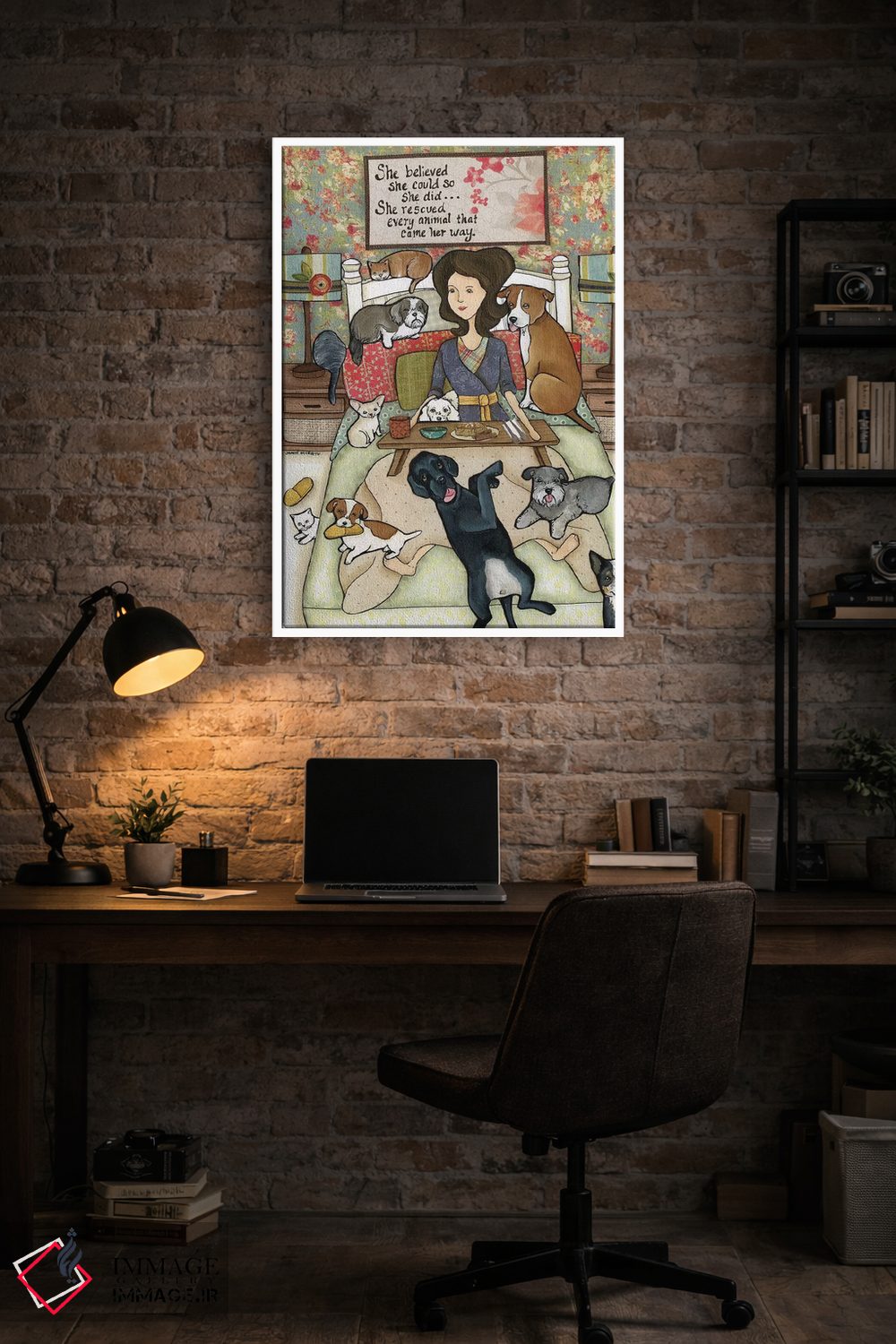 تابلو دکوراتیو او باور داشت اثر جیمی موراث - D2W