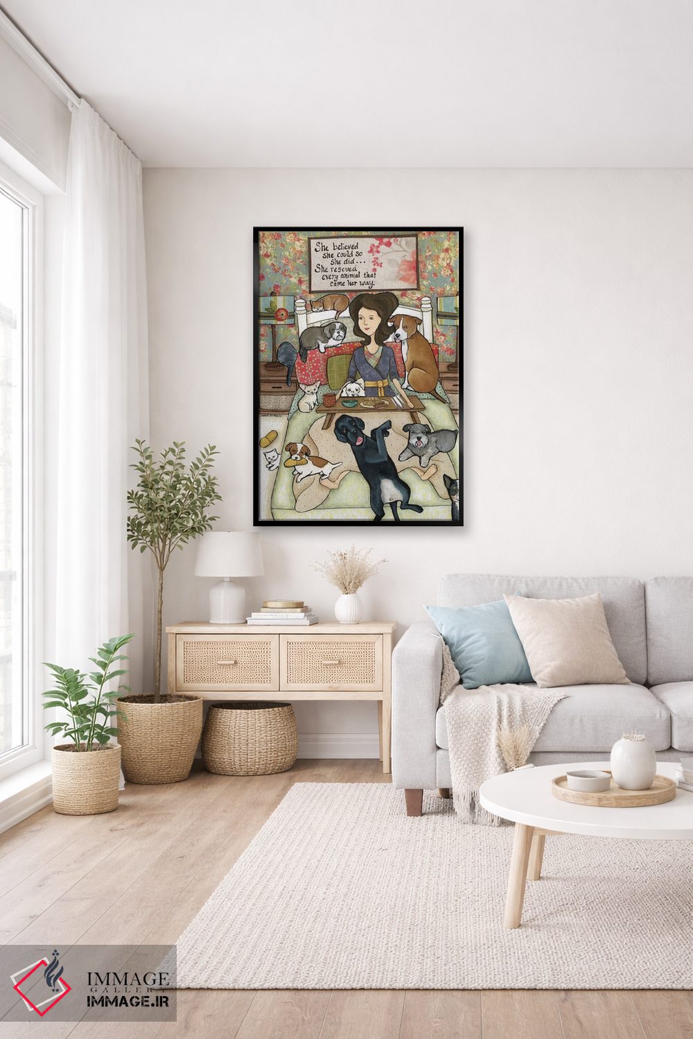 تابلو دکوراتیو او باور داشت اثر جیمی موراث - D4B