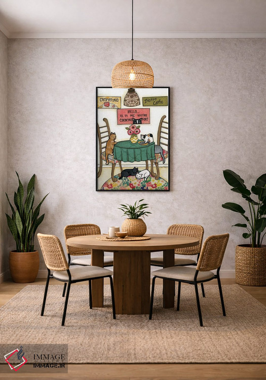 تابلو دکوراتیو کت پاتونو اثر جیمی موراث - D5B