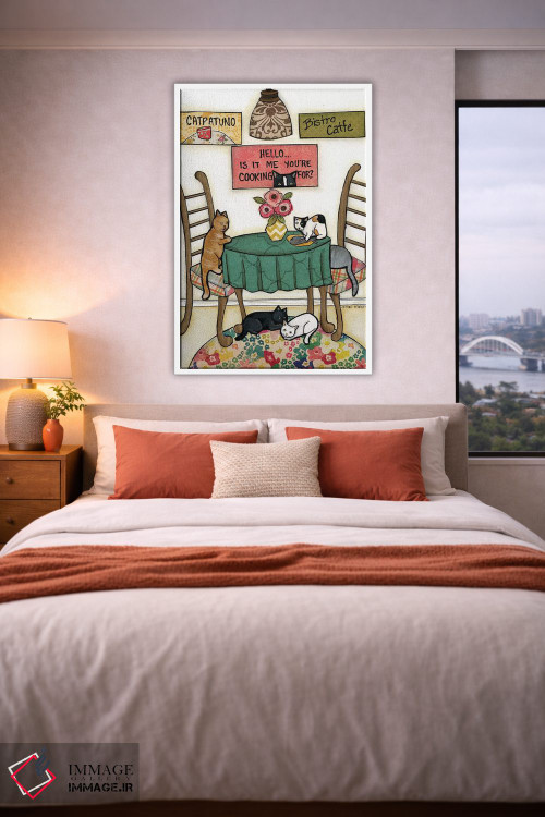 تابلو دکوراتیو کت پاتونو اثر جیمی موراث - D4W