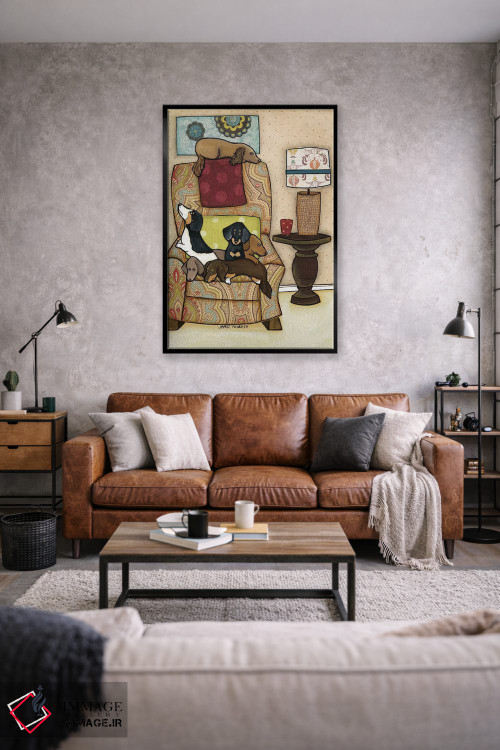 تابلو دکوراتیو صندلی پر از وینی ها اثر جیمی موراث - D2B