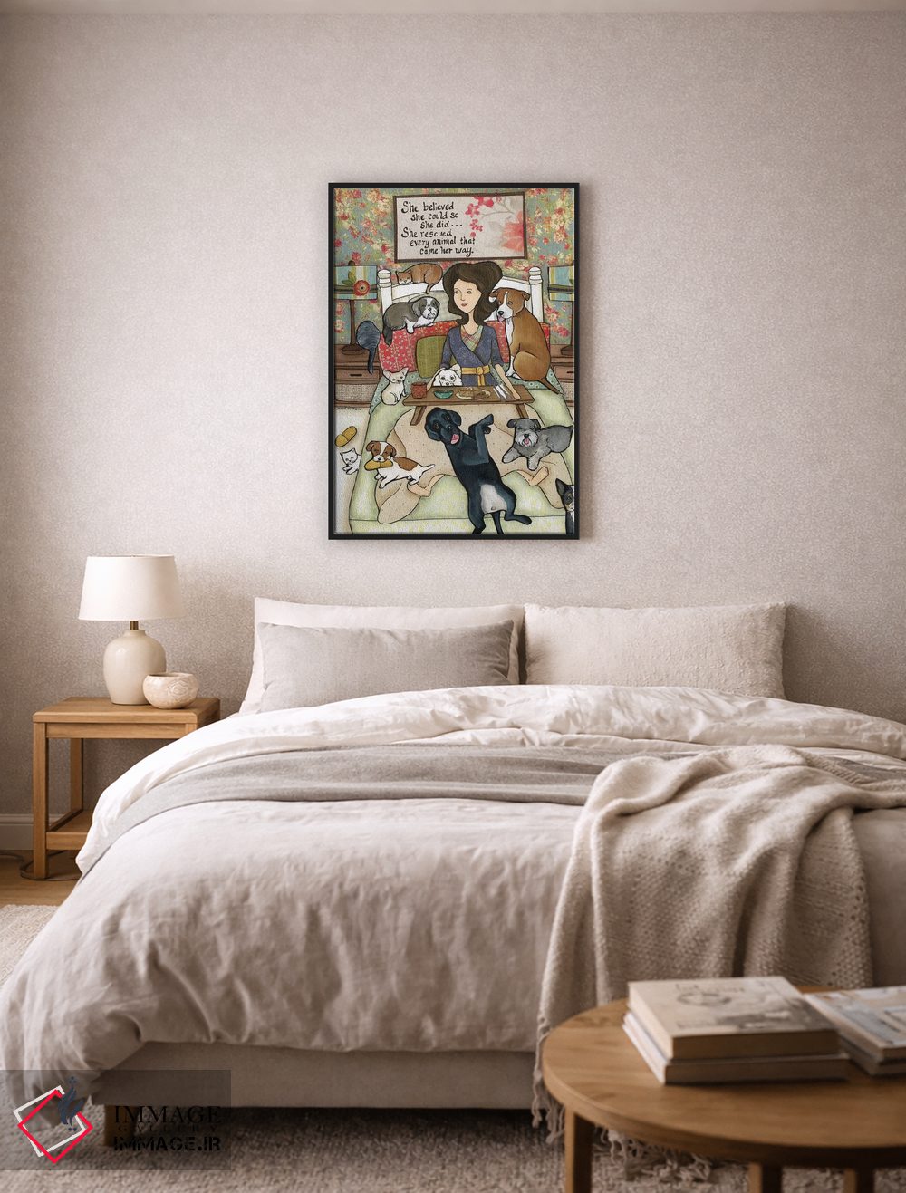 تابلو دکوراتیو او باور داشت اثر جیمی موراث - D6B