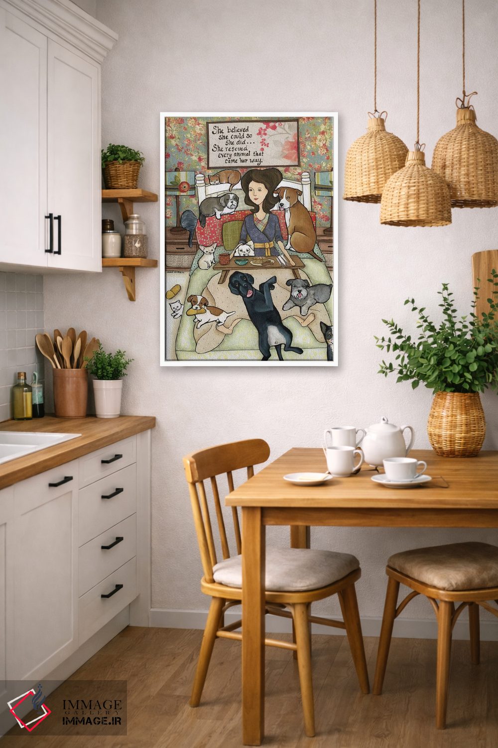 تابلو دکوراتیو او باور داشت اثر جیمی موراث - D5W