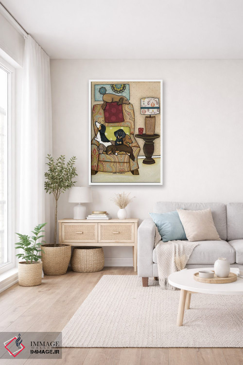 تابلو دکوراتیو صندلی پر از وینی ها اثر جیمی موراث - D3W