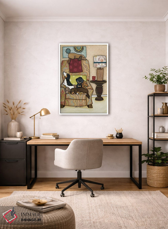 تابلو دکوراتیو صندلی پر از وینی ها اثر جیمی موراث - D4W