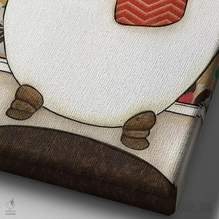 تابلو دکوراتیو فیونا اثر جیمی موراث - نمای نزدیک بافت بوم