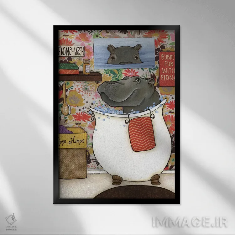 تابلو دکوراتیو فیونا اثر جیمی موراث - نمای قابدار مشکی