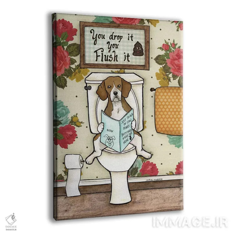 تابلو دکوراتیو سیفون رو بکش اثر جیمی موراث - نمای پرسپکتیو محصول