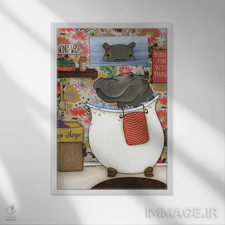 تابلو دکوراتیو فیونا اثر جیمی موراث - نمای قابدار سفید