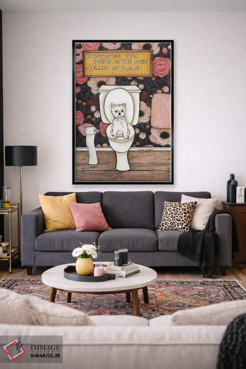 تابلو دکوراتیو الهام ممکن است ناگهانی بیاید اثر جیمی موراث - D2B