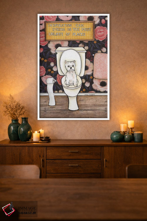 تابلو دکوراتیو الهام ممکن است ناگهانی بیاید اثر جیمی موراث - D1W